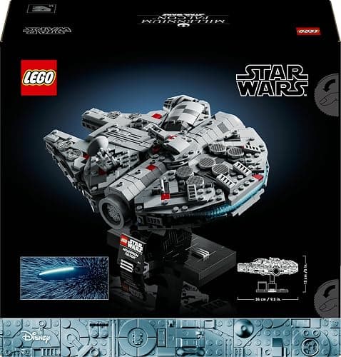 LEGO Star Wars 75375 Millenium Falcon - Collectible Starship Building Set for Adults - incl. a Display Stand & Nameplate for Fun Desk Decor - Gift for A New Hope Fans thumbnail 11