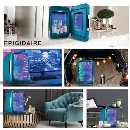 Frigidaire EFMIS179 Gaming Light Up Mini Beverage Refrigerator, Blue thumbnail 6