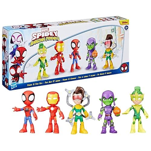Spidey and his Amazing Friends Hasbro Marvel, Friends & Foes Pack, 5 Action Figures, 4-Inch, Preschool Super Hero Toys for Kids Ages 3 and Up (Amazon Exclusive) thumbnail 14