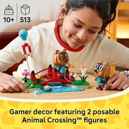 LEGO Animal Crossing Timmy & Tommy's Fun Day Out 77059 | Collectible Building Toy for Girls & Boys, Ages 10+, Display for Kids Bedroom or Book Shelf, 513 pieces, Gift for Birthdays thumbnail 2