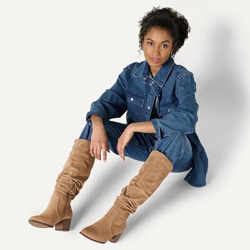 Amazon Essentials Women's Tall Block Heel Boots thumbnail 5