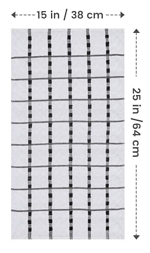 Utopia Towels - Kitchen Towels 12 Pack, 15 x 25 Inches, 100% Ring Spun Cotton Super Soft and Absorbent Linen Dish, Tea and Bar Towels Set, Black thumbnail 3