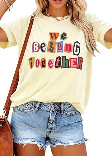 Women Retro Disco Cherry Graphic T-Shirt Kiss All The Time Disco Occasionally Shirt We Belong Together Tops thumbnail 2