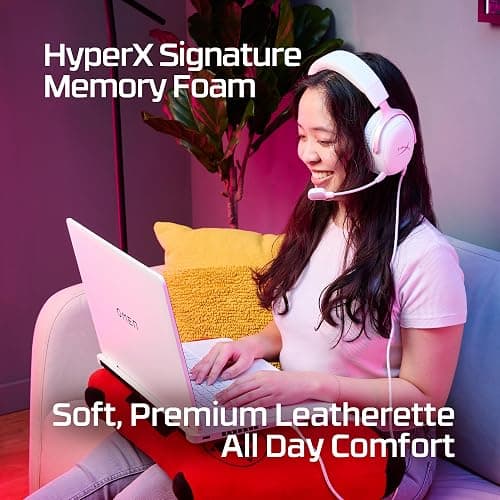 HyperX Cloud III – Wired Gaming Headset, PC, PS5, Xbox Series X|S, Angled 53mm Drivers, DTS, Memory Foam, Durable Frame, Ultra-Clear 10mm Mic, USB-C, USB-A, 3.5mm – Pink thumbnail 11