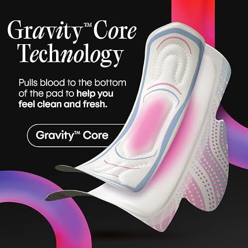 Kotex Ultra Thin Pads with Wings, Heavy Absorbency, 46 Count (Packaging May Vary) thumbnail 3