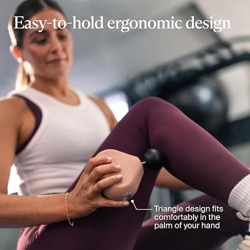 TheraGun Mini (3rd Generation) by Therabody – Ultra-Portable Massage Gun and Travel Essential for Fast, Effective Pain and Tension Relief Anywhere (Desert Rose) thumbnail 5