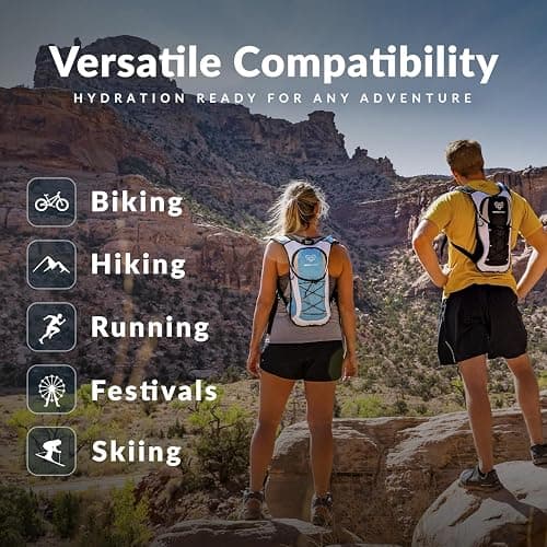 Water Buffalo Oasis Hydration Bladder – 2L and 3L Water Bladder for Hiking Backpack, Leakproof Design with Insulated Hose and High-Flow Bite Valve thumbnail 5