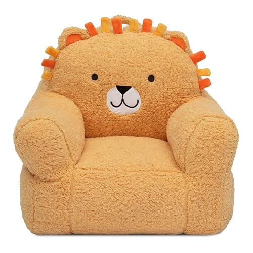 Delta Children Lion Cozee Buddy Chair, Orange - Image 1
