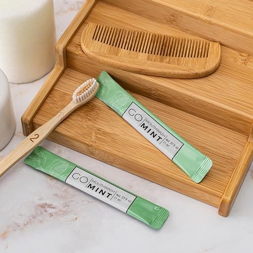 GO Travel Size Mouthwash Packets – Individual Mini Single Packets for Fresh Breath - TSA Compliant - Smart Packet Design to Reduce Travel Bottle Waste. Alcohol-Free. thumbnail 5