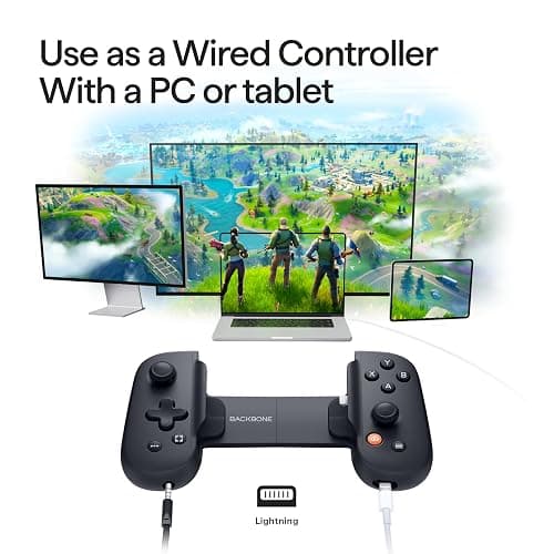 BACKBONE One Mobile Gaming Controller for iPhone 14 & Older (Lightning) 2nd Gen, Phone Controller, Play Xbox, PlayStation, PC, App Games & More (With 3 Months of Apple Arcade Access) thumbnail 6