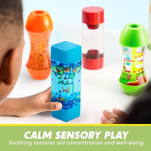 JOYIN 4-Pack Fidget Tubes for Kids, Sensory Toys for Kids with Autism thumbnail 3