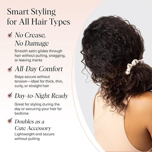Kitsch Leopard Prints Satin Scrunchies for Women - No Crease Hair Ties for Girls, Scrunchies For All Hair Types and Textures, Perfect for Day or Night | Ideal Gifts for Women - 5 Pcs thumbnail 3