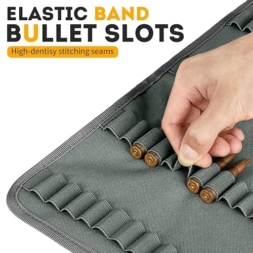 bvya Tactical Molle Outdoor 100 Rounds Rifle Ammo Bag Foldable Utility Hunting Rifle Magazine Pouch 100 Rifle Bullets Cartridge Holder for .22LR .222 .223 REM 5.56mm thumbnail 2