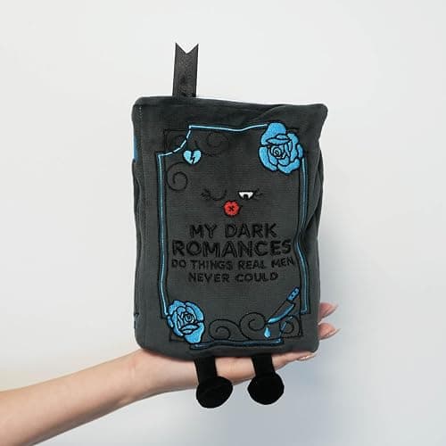 Punchkins Book Plushie - My Dark Romances Do Things Real Men Never Could, Gift for Book Lovers, Silly Plush Toy for Gifting thumbnail 5