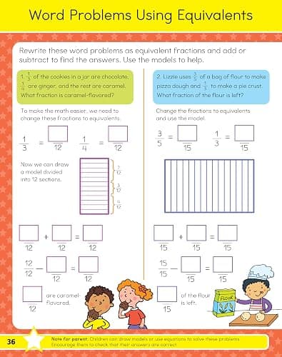 Fifth Grade Math Workbook for Kids Ages 10-11: Over 75 Activities - Number Skills, Algebra, Fractions, Geometry, Measurement and Data and more thumbnail 8