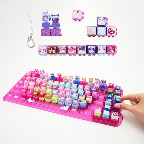 Goliath - CLICKEEZ Keyboard MegaPack - 1 Clavier + 15 Touches Keycaps Cliquables Kawaii + 1 Porte Clés - Keycaps à Clipser - 70 Personnages à Collectionner - Jouet Fidget ASMR - Idée Cadeau dès 6 Ans thumbnail 4