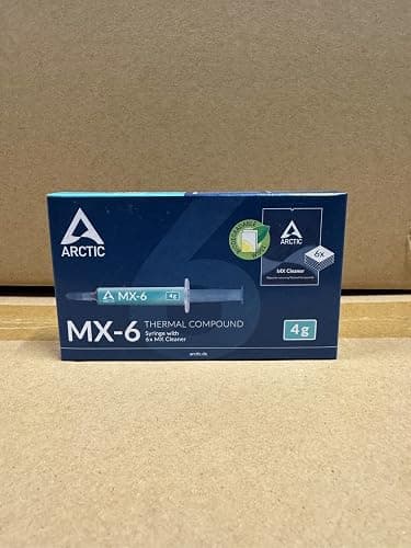 ARCTIC MX-6 (4 g, incl. 6 MX Cleaner) - Ultimate Performance Thermal Paste for CPU, Consoles, Graphics Cards, laptops, Very high Thermal Conductivity, Long Durability, Non-Conductive, Non-capacitive thumbnail 10
