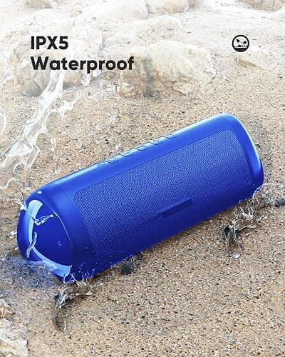 Bluetooth Speaker Stocking Stuffers for Men Women Teens Boys Girls: Portable Wireless, IPX5 Waterproof, White Elephant Gifts for Adults, Up to 20H Playtime, TWS Pair, for Home/Party/Outdoor (Blue) thumbnail 7