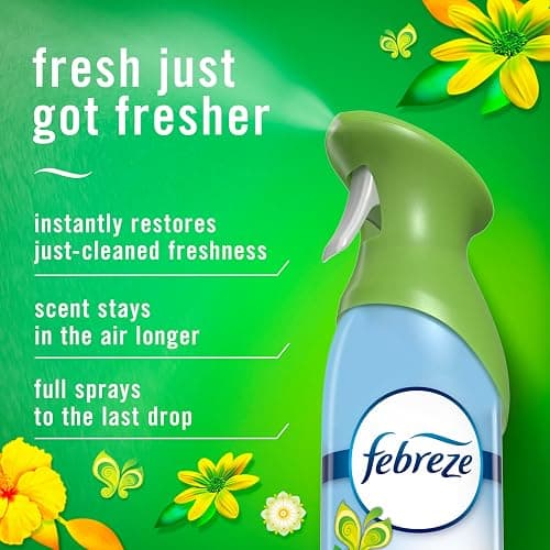 Febreze Air Mist, Air Freshener Spray, Odor Fighting Room Spray, Deodorizer for Home Bathroom Kitchen Office Apartment Dorm Room Classroom, Gain Original Scent, 8.1oz (Pack of 6) thumbnail 3