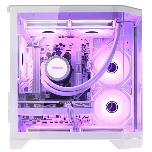 HOENGAGER Ocean of Stars Gaming PC - RTX 5070TI 16G - AMD Ryzen 7 7800X3D, 32GB DDR5 RAM, 1TB PCIe + 2TB SATA SSD, 11 AC Wi-Fi, 850 PSU, Windows 11 Pro - Desktop Computer thumbnail 4