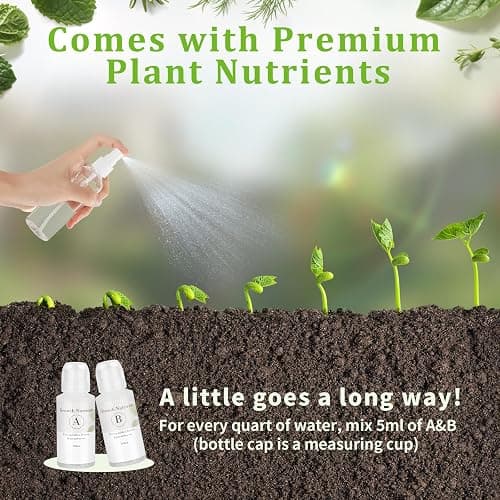 10-Set Indoor Herb Garden Starter Kit, 7 Seeds Growing into Basil, Parsley, Thyme, Mint, Cilantro, Dill, Oregano Including 10 White Pots, Markers, Nutritional Soil, Ideal Christmas Gifts for Women thumbnail 5