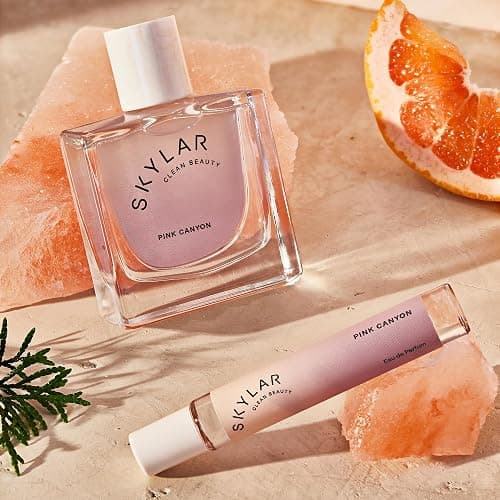 Skylar Pink Canyon Eau de Parfum - Hypoallergenic & Clean Perfume for Women & Men, Vegan & Safe for Sensitive Skin - Notes of Grapefruit, Pink Salt & Cedar - 10mL /0.33 Fl oz thumbnail 4