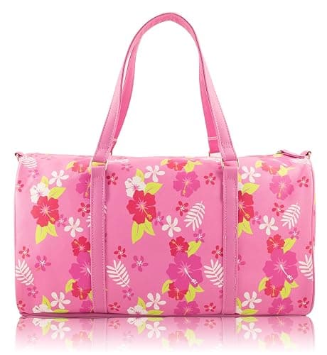 Disney Stitch Mini Duffle Bag for Girls | Small Travel Bag with Hawaiian Print | Lightweight Disney Overnight Bag with Adjustable Strap | Ages 3+ thumbnail 3