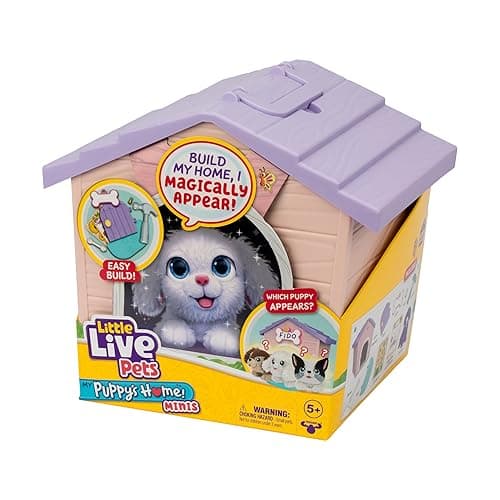 Little Live Pets My Puppy's Home Mini Playset, Pink, Play Dog with Building Dog House Toys, Customizable Puppy Plush Toy for Kids of Ages 5+ thumbnail 9