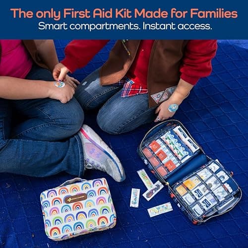 KeepGoing Large Home First Aid Kit for Kids – 270 Pc. for Car, Home, Dorm, & Boat with Latex-Free Bandages – 10 x 7 x 3.5 in. Travel First Aid Kit (Signature) thumbnail 2
