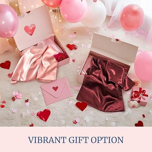 BEDELITE Satin Pillowcase for Hair and Skin, Super Soft and Cooling Similar to Silk Pillow Cases 2 Pack with Envelope Closure, Gift for Women Men(20"x26" Standard Size, Pink) thumbnail 3