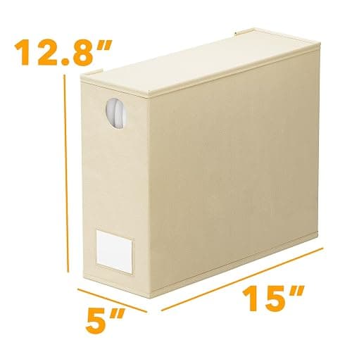 SpaceAid 8 Pack Bed Sheet Organizers and Storage, Foldable Sheet Organizer for Linen Closet, Sheets Set Folder Keeper with Window XL (Queen & King Size) Bedding Container (Beige, 8 Pack) thumbnail 2