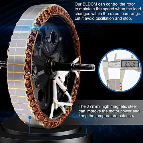 NAIMP 48V 1000W 26'' Electric Bike Conversion Kit, Rear Wheel Bicycle Motor E-Bike Kit LCD Display &5-level Smart Pedal Assistance, 5 Mode PAS Cycling Hub, Widened Tires, Black thumbnail 2