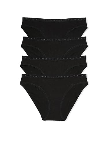 Victoria's Secret Women's Cotton Bikini Underwear, Moderate Coverage Panties for Women, Multi Pack (XS-XXL) - Image 1