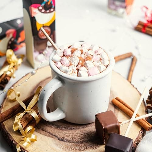 CHOCOLISSIMO - Weihnachtsschokolade - Trinkschokolade am Stiel, Heiße Schokolade Vollmilch - Schokolade Geschenk Nikolaus - Frauen, Männer, Junge, Mädchen, Frau, Mann, Kinder - Xmas ChocoStick thumbnail 3