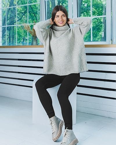 NexiEpoch Fleece Lined Leggings Women - High Waisted Winter Yoga Pants Tummy Control Soft Thermal Warm for Hiking Workout thumbnail 2