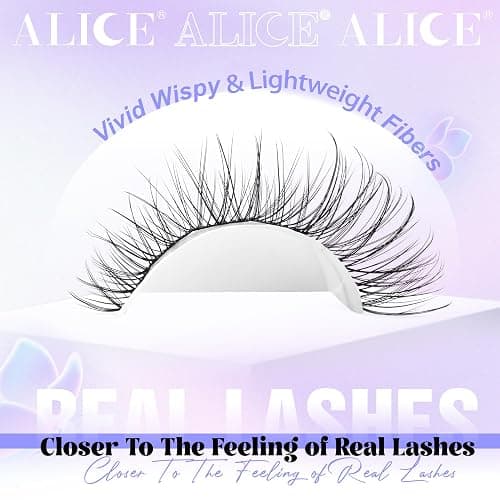 Natural Lash Clusters Wispy Cluster Eyelash Extensions 168pcs Individual Lashes 8-16mm C-Curly DIY Lash Extension Natural Look Soft Thin Band Cluster Lashes by ALICE thumbnail 3