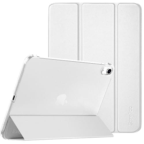 EasyAcc Coque pour iPad A16 11ème 2025 11 Pouces/iPad 10ème Génération 10,9 Pouces 2022, Ultra Fin Étui de Protection Translucide Mat avec Fonction réveil/Sommeil Automatique, Argent - Image 1