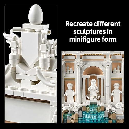 LEGO Architecture Trevi Fountain Building Set - Collectible Model of Italian Landmark for Display for Adults, 18+ - Gift for Women & Men - 21062 thumbnail 4