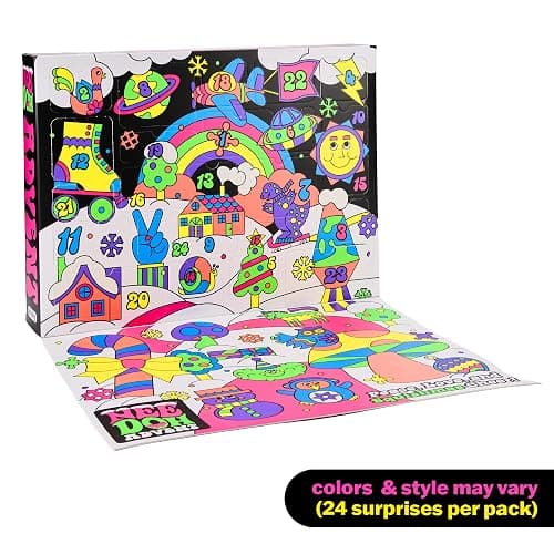 Schylling NeeDoh Squishmas Advent Calendar (Pack of 1) | Christmas Countdown with 24 Mini Squeeze Toys thumbnail 3