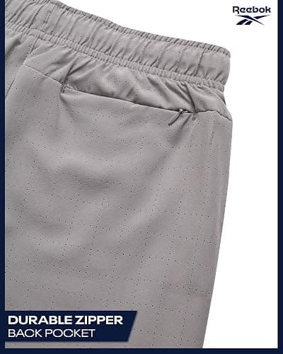 Reebok Boys Athletic Shorts 2 Pack – 2-in-1 Boys Basketball Shorts with Compression Liner – Quick Dry Running Shorts thumbnail 5
