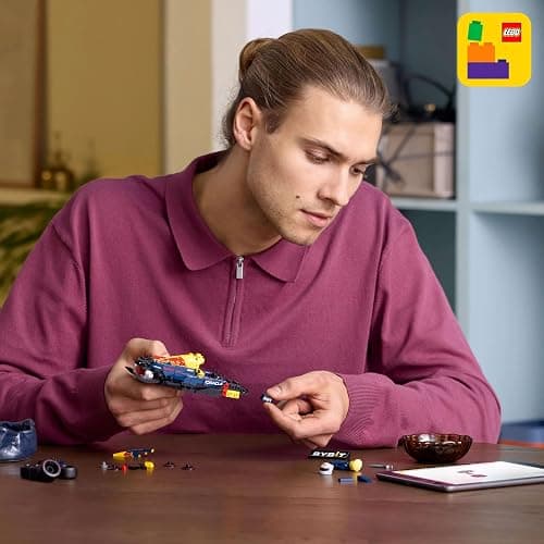 LEGO Speed Champions Oracle Red Bull Racing RB20 F1 Race Car Model with a Collectible Formula 1 Driver Minifigure - Display Set for Adult Motorsport & Racing Fans 77243 - Oracle Red Bull Racing RB20 F1 Race Car 77243 thumbnail 5