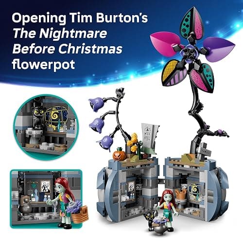 LEGO Disney Sally's Flowerpot Building Toy - The Nightmare Before Christmas Set for Girls & Boys, Ages 9+ - Kids Room and Desk Decor - Gift for Birthdays - 43288 thumbnail 4