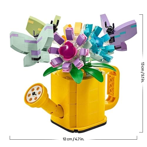 LEGO Creator 3in1 Flowers in Watering Can Toy to Welly Boot to 2 Birds on a Perch, Animals Set for Girls, Boys & Kids, with 3 Butterfly Toys, Makes a Great Desk Accessory, Nature Gift 31149 thumbnail 3