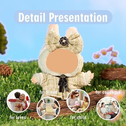 17cm Doll Clothes Set & Outfit Set for 17cm Dolls - Premium Fashion Dresses with Accessories, Luxury Chic Doll Clothing & Style Bundle,Just Clothes(Style D) - Style D thumbnail 3