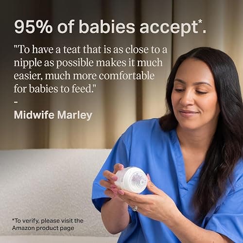Tommee Tippee Natural Start Baby Bottles for 0m+, Pack of 6 260ml Baby Bottles, with Slow Flow Breast-Like Teat for a Natural Latch, Self-Sterilising and BPA Free, Baby Feeding Essentials thumbnail 6