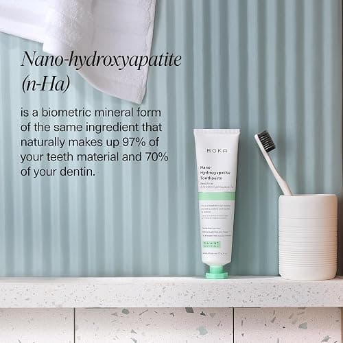 Boka Fluoride Free Toothpaste, Nano Hydroxyapatite Toothpaste, Appropriate for Sensitive Teeth - for Adult, Kids Oral Care - Ela Mint Flavor, 4 Fl Oz 1Pk US Manufactured thumbnail 4