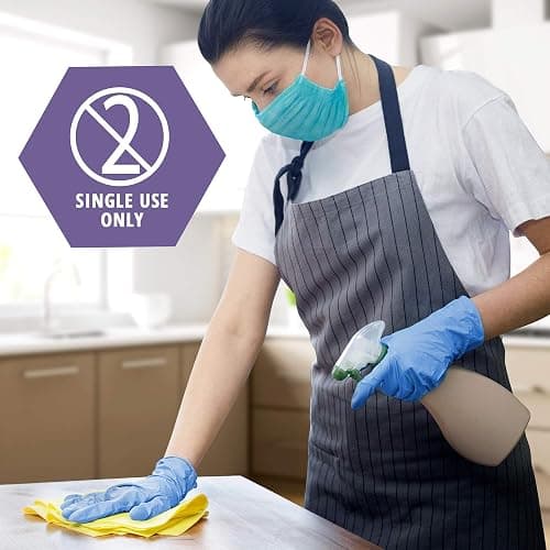 MED PRIDE Disposable Powder Free Non Latex Single Use Medical Exam Gloves, Nitrile Vinyl Blend for Cleaning and Food Handling thumbnail 5