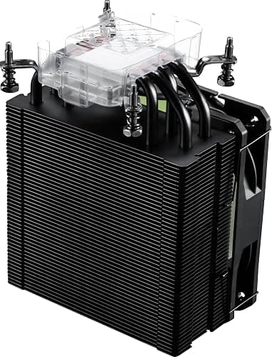 MSI MAG COREFROZR AA13 - ARGB CPU Air Cooler - LGA 1700/1851 / AM5/AM4 Compatible - 120mm ARGB PWM Fan - Direct Touch Heat-Pipes - Pre-Applied Thermal Paste - Black thumbnail 4