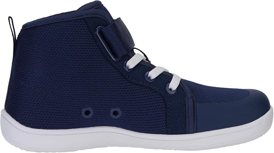 WHITIN Kids/Toddler Wide Barefoot Shoes | Girls/Boys Classic High Top Sneakers | Wide Foot Freedom | Natural Growth thumbnail 4