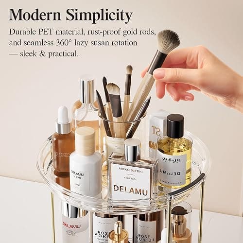 Rotating Makeup Organizer for Vanity thumbnail 6